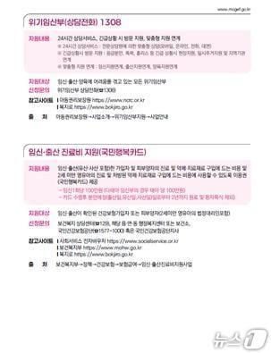 본문 이미지 -  2025년 청소년한부모 정책 안내 갈무리.&#40;여성가족부 제공&#41; 